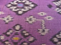Photo 2 of our Deep Purple Ikat fabric
