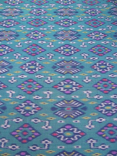 Photo of our Turquoise Ikat Fabric