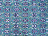 Photo 3 of our Turquoise Ikat Fabric