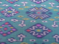 Photo 5 of our Turquoise Ikat Fabric