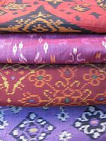 Photo 6 of our Deep Purple Ikat fabric