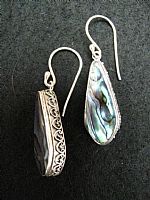 Photo 7 of our Silver teardrop earrings