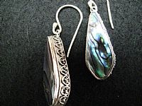 Photo 8 of our Silver teardrop earrings