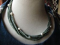 Photo 2 of our Five strand serpentine necklace