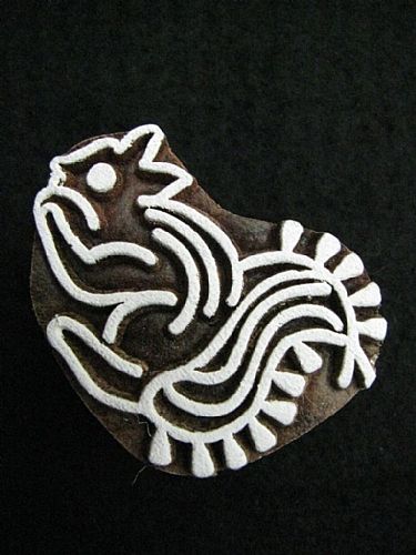 Photo of our Little squirrel printing block