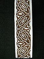 Photo 1 of our Leaves border printing block