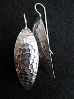Photo 1 of our Curvey silver earrings