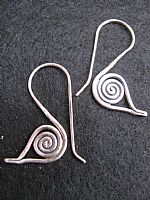 Little bird silver earrings