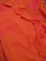 Photo of our Hand loomed fabric - Tangerine Dream