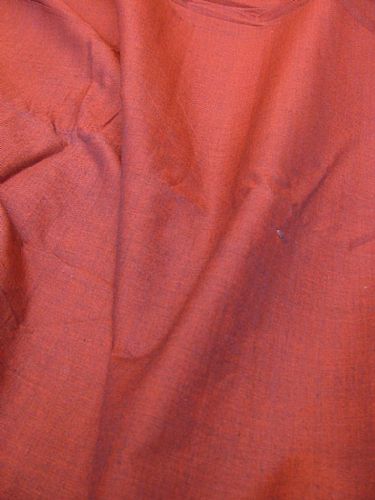 Photo of our Hand loomed fabric - Rich Deep Terracotta