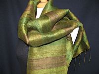 Photo 4 of our Hand woven Thai silk scarves