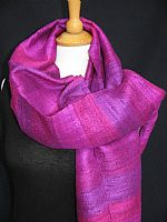 Photo of our Hand woven Thai silk scarves