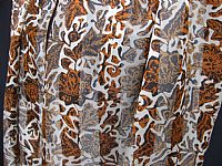 Photo 5 of our Batik Silk Scarf - Autumn Leaves