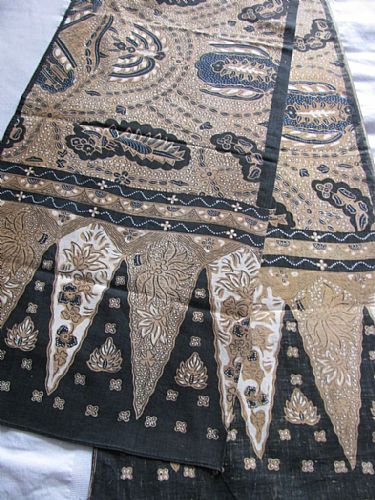 Photo of our Vintage Javanese Batik small scarf