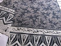 Photo 3 of our Hand drawn indigo batik shoulder cloth