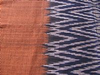 Photo 4 of our Indigo and deep terracotta ikat