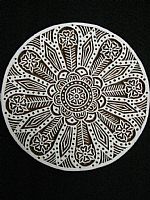 Photo of our Rose Window large printing block