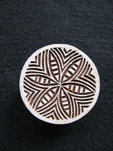 Photo of our African circle printing block