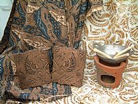 Photo 2 of our Vintage Javanese Batik - Parang and Chick