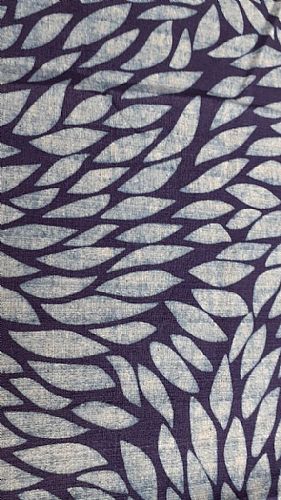 Photo of our Indigo Print - Swirling Leaves