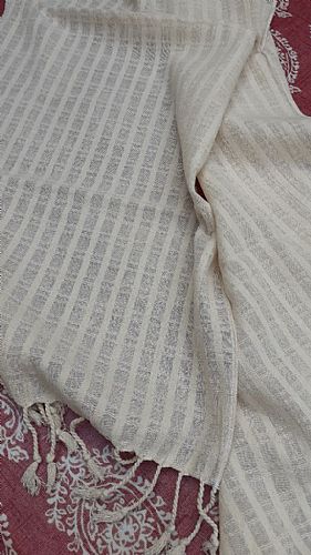 Photo of our Trellis textured cotton scarf