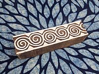 Photo 2 of our Spiral Border Printing Block