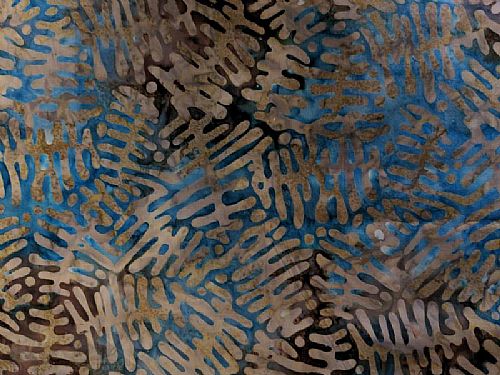 Photo of our Cotton batik fabric - Forest Pool