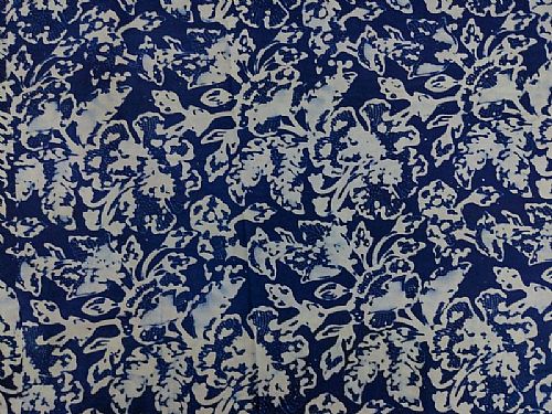 Photo of our Blue and White Batik - Abstract Flowers