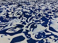 Photo 2 of our Blue and White Batik - Abstract Flowers