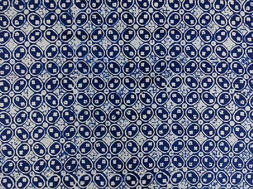Photo of our Blue and White Batik - Traditional Kawung