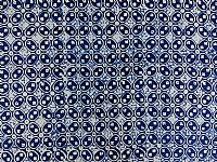 Blue and White Batik - Traditional Kawung