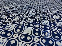 Photo 2 of our Blue and White Batik - Traditional Kawung