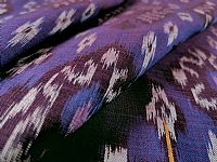 Photo 3 of our Purple and Yellow Ikat Fabric